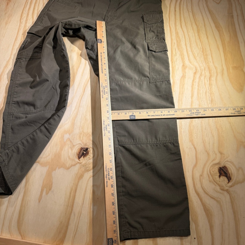5.11 Tactical Mens Taclite Pro Cargo Pants Tundra Green Utility Workwear Size 32 - Picture 3 of 6
